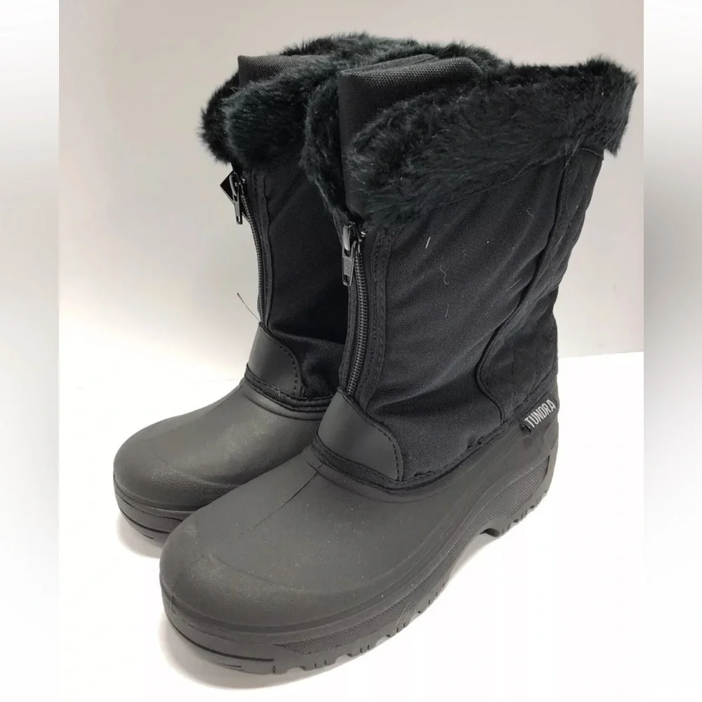 Tundra Women’s Portland Black Winter Boots, Size 8 M.